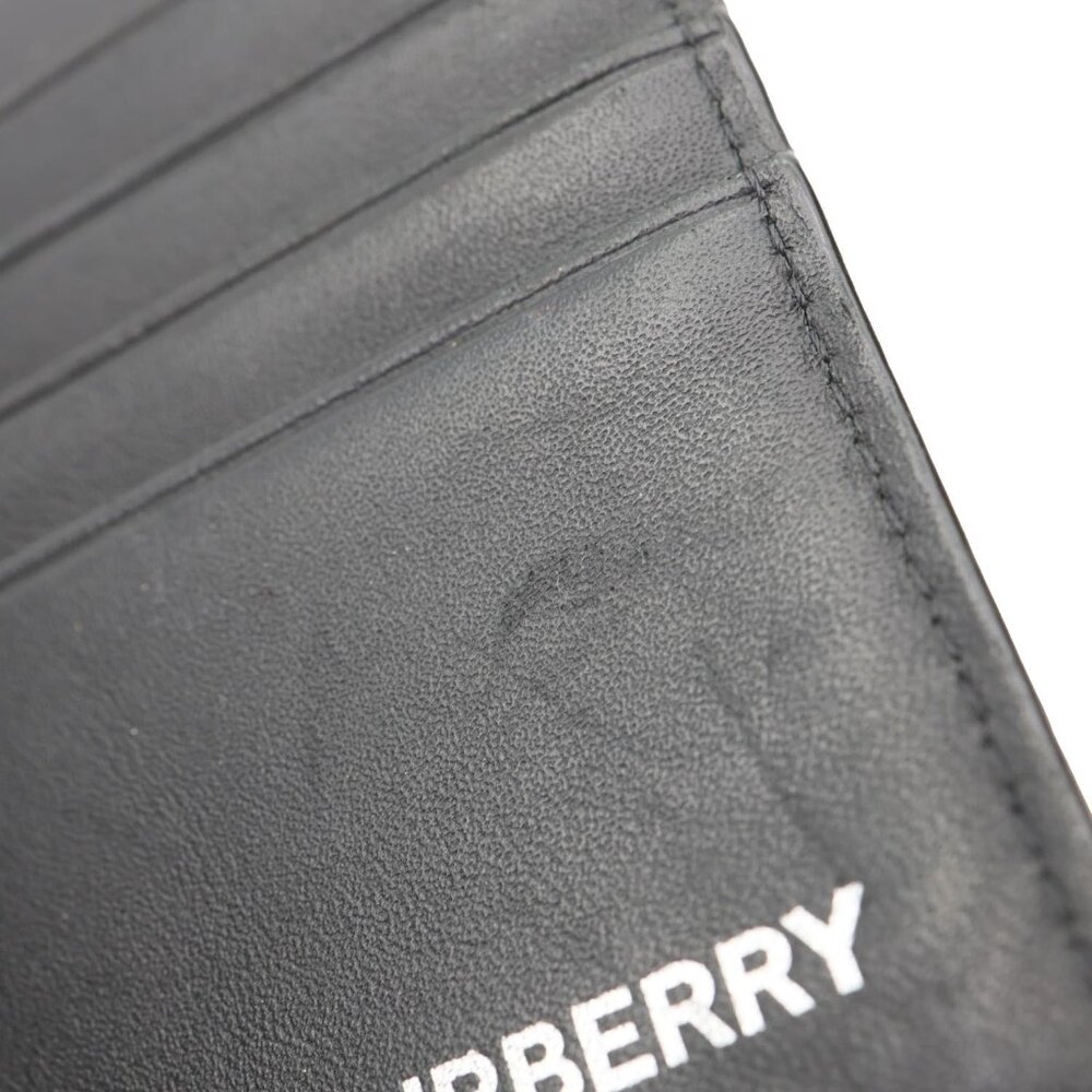 Burberry London Check-Print Canvas Bi-Fold Wallet Black - Picture 12 of 15
